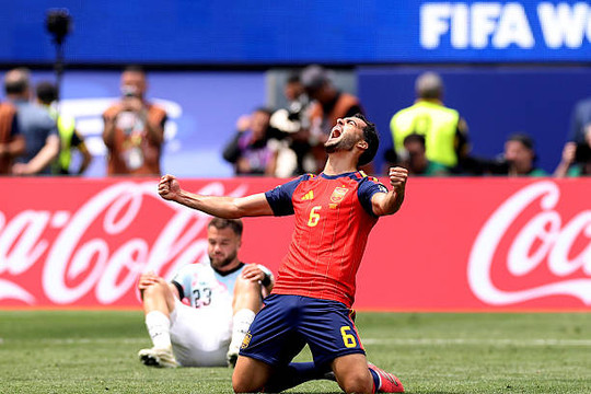 Tây Ban Nha hạ Bỉ 2-1 tại Tứ kết World Cup 2026: Rodri cầm nhịp và gà son Merino