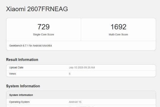 Phân tích Redmi 17C 5G qua dữ liệu Geekbench: Chiến lược tái định nghĩa phân khúc giá rẻ