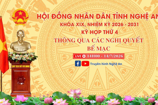 [🔴Trực tiếp] Kỳ họp thứ 4 - HĐND tỉnh Nghệ An Khóa XIX thông qua các Nghị quyết