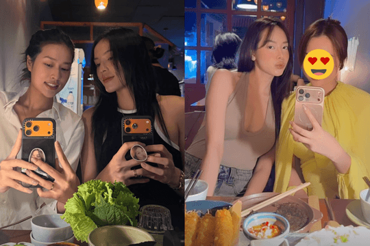 Kỳ Duyên và Thiên Ân hội ngộ Hoa hậu Thanh Thủy trong buổi gặp gỡ thân mật