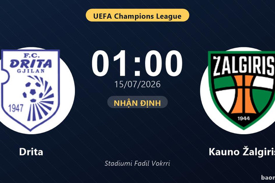 Nhận định Drita vs Kauno Žalgiris: đội hình dự kiến