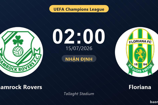 Nhận định Shamrock Rovers vs Floriana: đội hình dự kiến