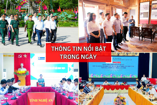 Nghệ An: Thông tin nổi bật ngày 15/7