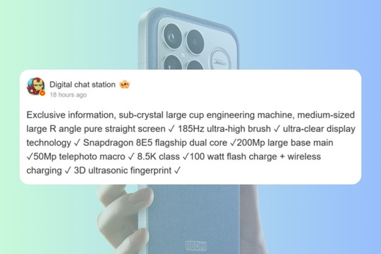 Redmi K100 Pro và kỳ vọng về mẫu flagship gaming sở hữu pin 9,000mAh cùng màn hình 185Hz