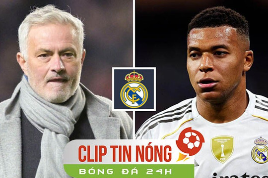 Mourinho và bài toán hàng công Real Madrid: Kylian Mbappe không còn là trung phong bất khả xâm phạm