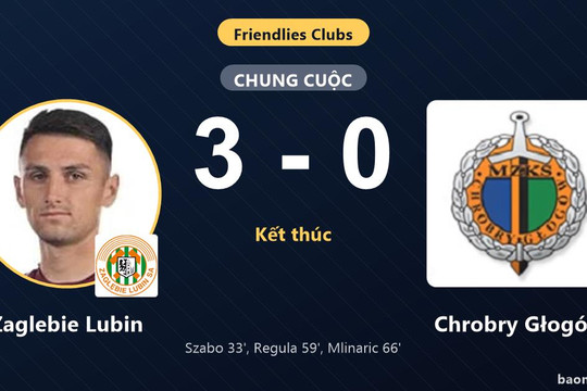 Zaglebie Lubin thắng 3-0, Chrobry Głogów nhận thất bại nặng nề
