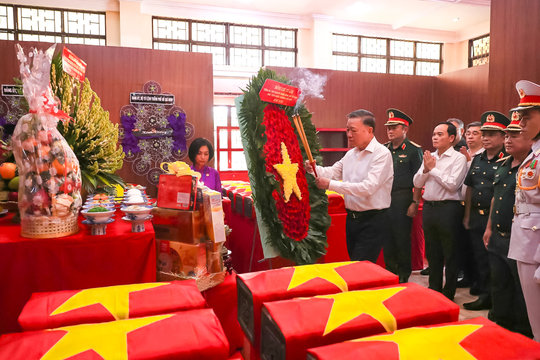 Tổng Bí thư, Chủ tịch nước: Mỗi bộ hài cốt liệt sĩ là sự trở về của một phần lịch sử