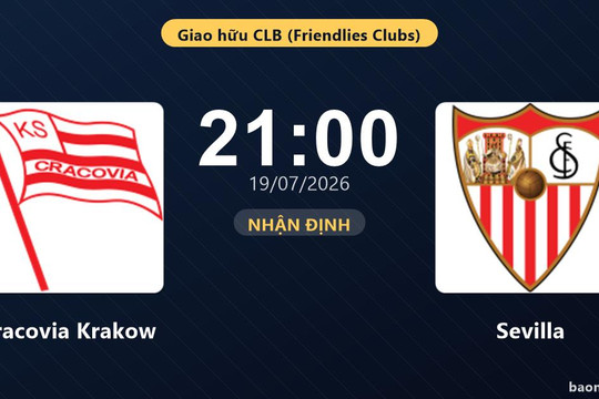 Nhận định Cracovia Krakow vs Sevilla: đội hình dự kiến