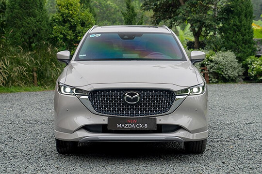 Mazda CX-8 2026: SUV 7 chỗ hạng trung tiệm cận đẳng cấp xe sang