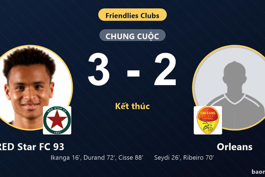 RED Star FC 93 ngược dòng hạ Orleans trong màn rượt đuổi ở Club Friendlies