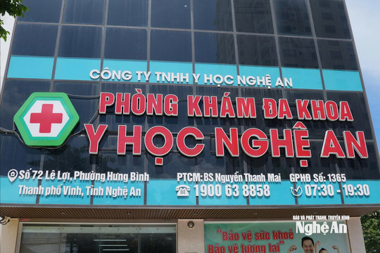 Trước khi bị khởi tố, Phòng khám Đa khoa Y học Nghệ An từng bị Sở Y tế xử phạt nặng, đình chỉ hoạt động có thời hạn