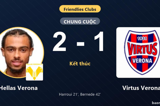 Hellas Verona giữ chiến thắng, Virtus Verona rút ngắn bất thành