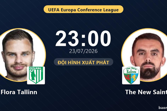 Trực tiếp Flora Tallinn vs The New Saints: Đội hình xuất phát