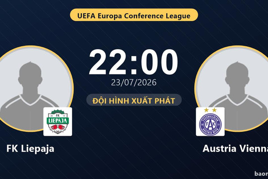 Trực tiếp FK Liepaja vs Austria Vienna: Austria Vienna cầm bóng, Liepaja phản công, chưa có bàn thắng