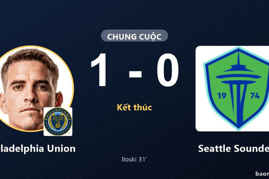 Philadelphia Union thắng Seattle Sounders, vẫn nín thở ở vị trí thứ 14