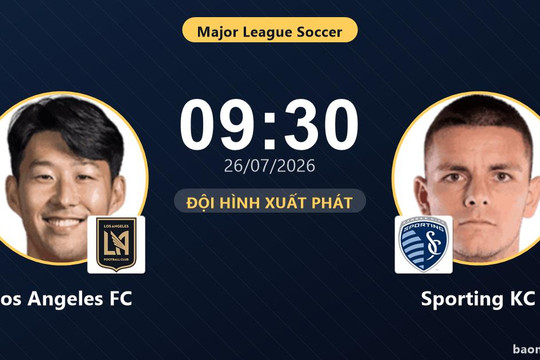 Trực tiếp Los Angeles FC vs Sporting KC: Đội hình xuất phát