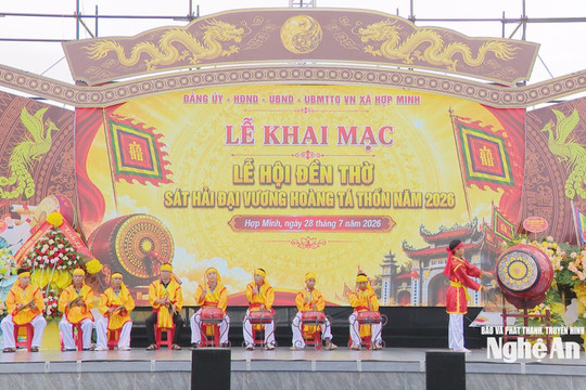 Khai mạc Lễ hội Đền thờ Sát Hải Đại vương Hoàng Tá Thốn