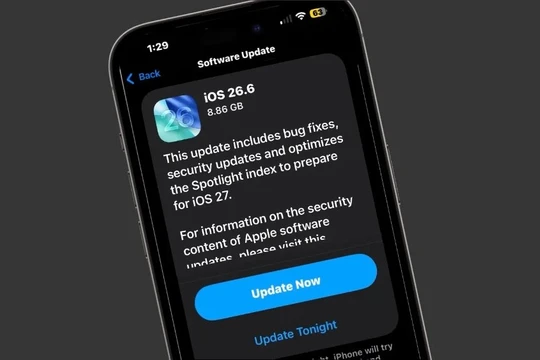 Apple phát hành iOS 26.6 vá hàng loạt lỗ hổng bảo mật nghiêm trọng và tối ưu hệ thống