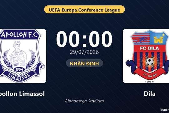 Nhận định Apollon Limassol vs Dila: đội hình dự kiến