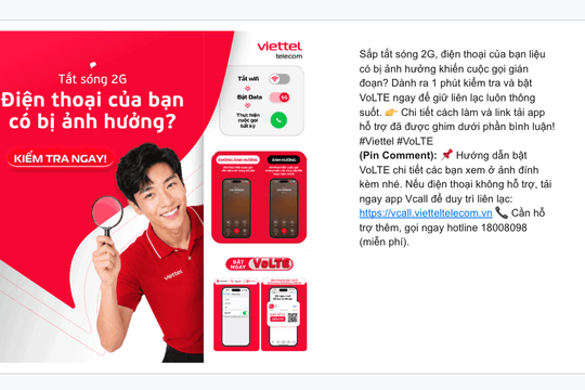 Nhà mạng khuyến nghị bật ngay VoLTE để tránh gián đoạn liên lạc khi tắt 2G