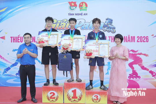 Sôi động vòng chung kết Giải Patin thiếu niên, nhi đồng Nghệ An 2026