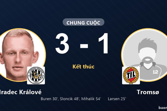Hradec Králové ngược dòng hạ Tromsø, đội khách trắng tay