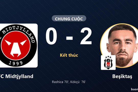 FC Midtjylland thất bại sân nhà, Beşiktaş thắng tại Europa League