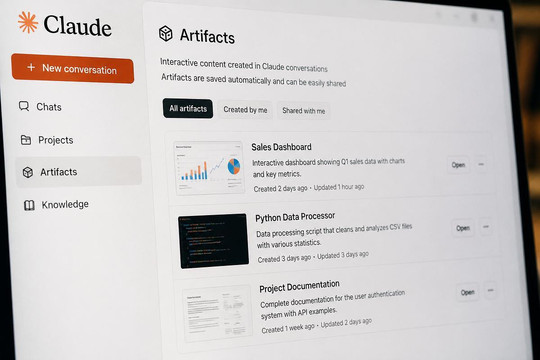 Claude Artifacts: Bước tiến biến AI từ công cụ trả lời thành trợ lý tạo sản phẩm