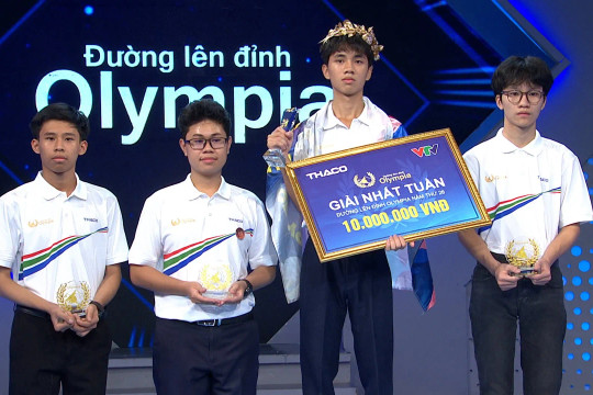 Nguyễn Doãn Hoàng Sơn bứt phá Về đích giành vòng nguyệt quế Olympia Quý IV