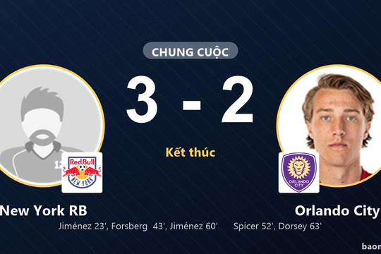 New York RB thắng trận rượt đuổi, Orlando City nín thở chờ suất đi tiếp