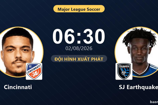 Trận Cincinnati vs SJ Earthquakes bị hoãn
