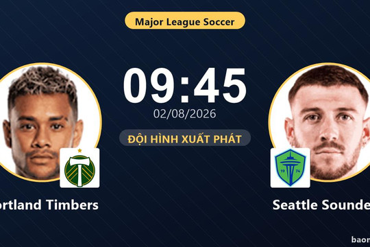 Trực tiếp Portland Timbers vs Seattle Sounders: Đội hình xuất phát