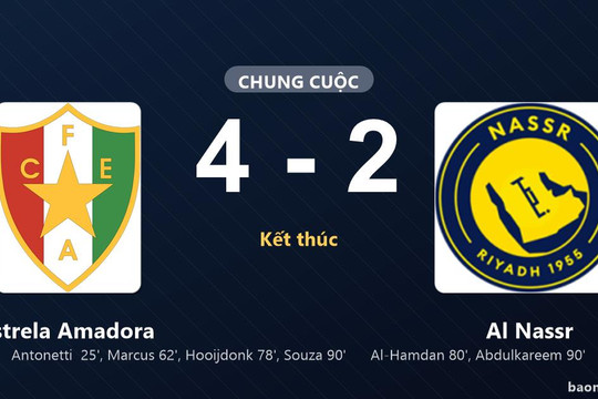 Estrela Amadora thắng giao hữu, Al Nassr rút ngắn bất thành