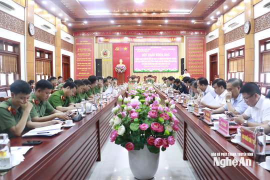 Hội thảo khoa học 'Nhận diện các đe dọa an ninh phi truyền thống nổi lên trên địa bàn tỉnh tác động đến lợi ích, an ninh quốc gia của Việt Nam - Lào'