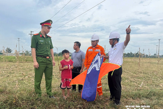 Đừng để cánh diều trở thành hiểm họa cho lưới điện