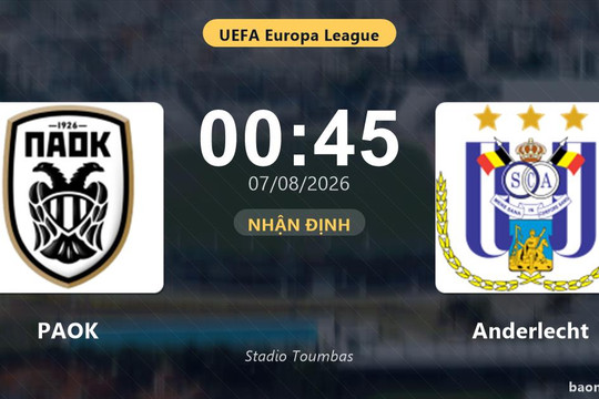 Nhận định PAOK vs Anderlecht: đội hình dự kiến