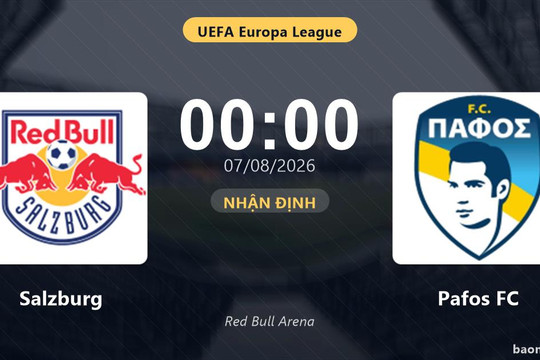 Nhận định Salzburg vs Pafos FC: đội hình dự kiến