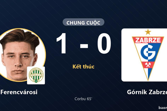 Ferencvárosi hạ Górnik Zabrze, giành lợi thế tại Europa League