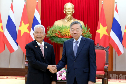 Tổng Bí thư, Chủ tịch nước Tô Lâm tiếp Chủ tịch Quốc hội kiêm Chủ tịch Hạ viện Thái Lan