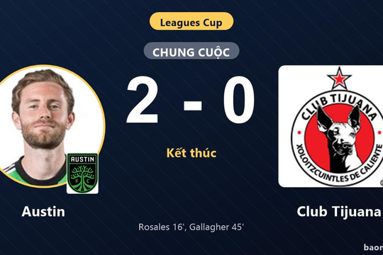 Austin thắng đậm Club Tijuana ở vòng bảng Leagues Cup