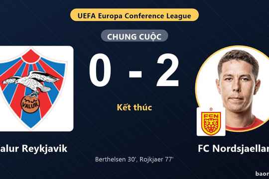 FC Nordsjaelland hạ Valur Reykjavik, đội chủ nhà trắng tay