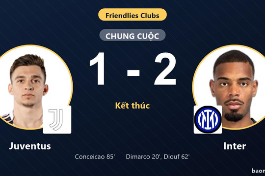 Đánh bại Juventus tại Perth, Inter khẳng định sức mạnh dù đối thủ nỗ lực rượt đuổi