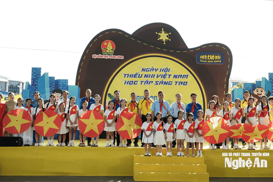 Gần 2.000 thiếu nhi tham gia Ngày hội “Thiếu nhi Việt Nam - Học tập sáng tạo”
