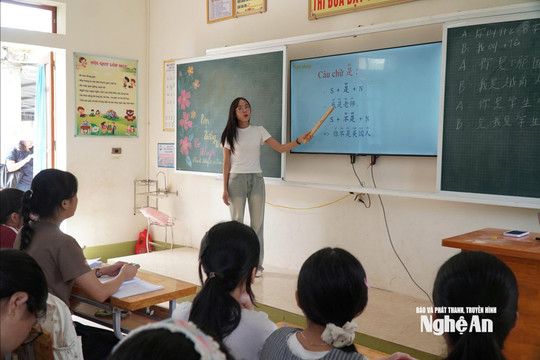 Cô gái xứ Nghệ đưa "Tiếng Trung về làng"