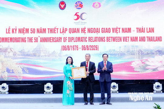 Trọng thể lễ kỷ niệm 50 năm Ngày thiết lập quan hệ ngoại giao Việt Nam - Thái Lan
