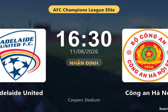 Nhận định Adelaide United vs Công an Hà Nội: đội hình dự kiến