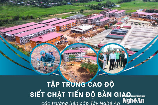Tập trung cao độ, siết chặt tiến độ bàn giao các trường liên cấp Tây Nghệ An: Bài 4: Cả hệ thống chính trị vào cuộc