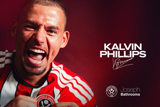 Kalvin Phillips rời Man City chính thức tái hợp Sheffield United theo bản hợp đồng cho mượn