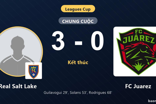 Real Salt Lake đè bẹp FC Juarez 3-0 tại vòng bảng Leagues Cup