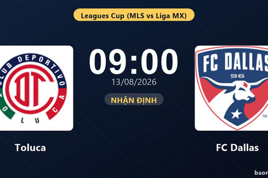 Nhận định Toluca vs FC Dallas: đội hình dự kiến